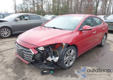 2017 Hyundai Elantra Limited z USA, uszkodzony, nr VIN 5NPD84LF9HH060827
